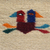 Zapotec wool rug, 'Birds and Corn' (2x3.5) - Artisan Crafted Wool Area Rug with Birds (2x3.5) (image 2c) thumbail