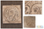Placa de cerámica, 'Calavera de Chichén Itzá Beige' - Placa de pared de cerámica réplica maya México