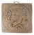 Keramische Plakette, 'beige chichen itza-schädel'. - Keramische Wandtafel Maya-Replik Mexiko