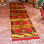Zapotec wool runner, 'Lavish Earth' (2.5 x 10) - Unique Zapotec Wool Area Rug (2.5 X 10)