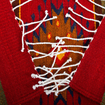 Zapotec wool runner, 'Lavish Earth' (2.5 x 10) - Unique Zapotec Wool Area Rug (2.5 X 10)