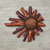 Iron wall adornment, 'Two Suns' - Hand Made Sun Sculpture Mexican Steel Wall Art (image 2) thumbail