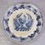 Majolica ceramic plate, 'Blue Rooster' - Majolica ceramic plate thumbail
