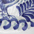 Majolica ceramic plate, 'Rooster at Dawn' - Majolica ceramic plate