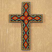 Beadwork cross, 'All-Seeing God' - Beadwork cross