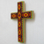 Beadwork cross, 'Eyes of God' - Beadwork cross (image 2b) thumbail