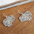 Sterling silver dangle earrings, 'Catrina Flirt' - Sterling silver dangle earrings (image 2c) thumbail
