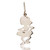 Sterling silver dangle earrings, 'Skeletal Matador Dance' - Taxco Silver Skeleton Earrings