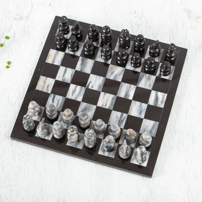 Juego de ajedrez de mármol - Juego de ajedrez de mármol tallado a mano de 11 pulgadas México