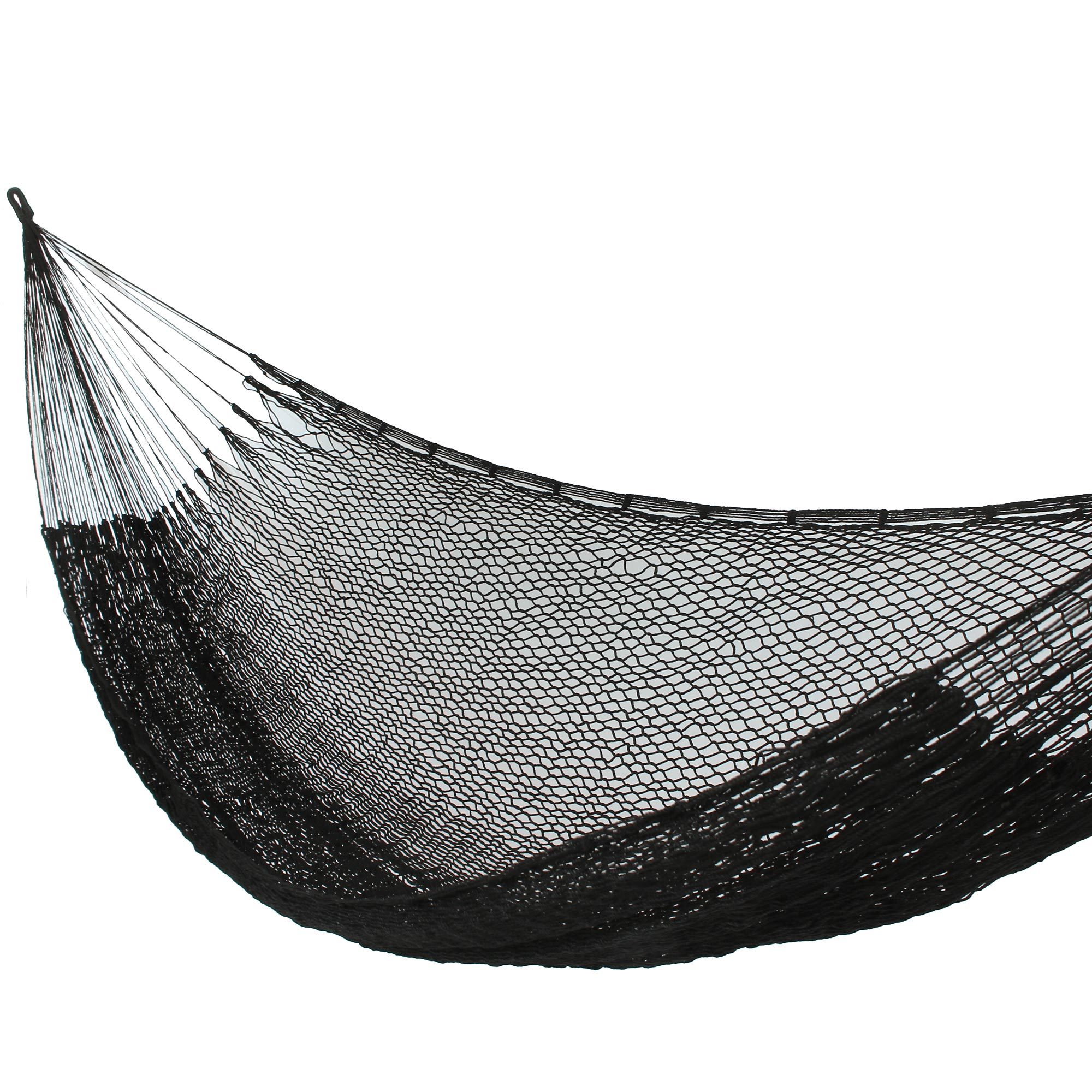 Fair Trade Black Rope Hammock (Single) Shadows NOVICA