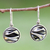 Silver dangle earrings, 'The Sierra' - Silver dangle earrings (image 2) thumbail