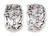 Silver half hoop earrings, 'Hummingbird Mystique' - Silver 950 Bird Earrings Handmade in Mexico thumbail