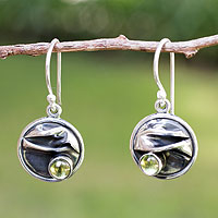 Featured review for Peridot dangle earrings, Taxco Dawn