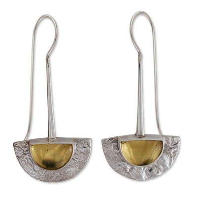 Amber dangle earrings