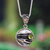 Peridot pendant necklace, 'Taxco Dawn' - Taxco Silver Pendant Necklace with Peridot