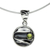 Peridot pendant necklace, 'Taxco Dawn' - Taxco Silver Pendant Necklace with Peridot (image 2b) thumbail