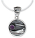 Amethyst pendant necklace, 'Taxco Dusk' - Amethyst Modern Fine Silver Pendant Necklace (image 2a) thumbail