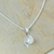 Pearl pendant necklace, 'Taxco Pinwheels' - Fine Silver Cultured Pearl Necklace Handmade in Mexico (image 2) thumbail