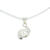 Pearl pendant necklace, 'Taxco Pinwheels' - Fine Silver Cultured Pearl Necklace Handmade in Mexico thumbail