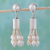 Pearl waterfall earrings, 'Silver Rainfall' - Sterling Silver Waterfall Pearl Earrings thumbail