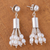 Pearl waterfall earrings, 'Silver Rainfall' - Sterling Silver Waterfall Pearl Earrings (image 2b) thumbail