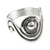 Sterling silver cocktail ring, 'Sensuous' - Unique Taxco Silver Band Ring (image 2a) thumbail