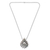 Sterling silver pendant necklace, 'Aztec Seashell' - Handcrafted Sterling Silver Pendant Necklace (image 2a) thumbail