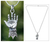 Sterling silver pendant necklace, 'Hand of Hamsa' - Taxco Silver Sterling Silver Pendant Necklace thumbail