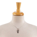 Sterling silver pendant necklace, 'Hand of Hamsa' - Taxco Silver Sterling Silver Pendant Necklace