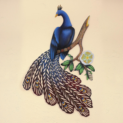 arte de la pared de acero - Escultura de pared de pájaro única