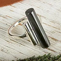 Sterling silver cocktail ring, Parallel Lives