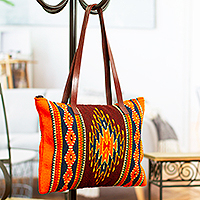 Featured review for Wool and leather handbag, Zapotec Traditions