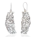 Sterling silver dangle earrings, 'Hummingbird Mystique' - Sterling Silver Bird Earrings