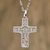Sterling silver cross necklace, 'Cross of Life' - Sterling silver cross necklace (image 2) thumbail