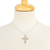 Sterling silver cross necklace, 'Cross of Life' - Sterling silver cross necklace (image 2e) thumbail