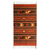 Teppich aus zapotekischer Wolle, 'Crimson Sun - Geometrischer Wollflächenteppich