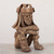 Ceramic figurine, 'Rain God Tlaloc' - Hand Crafted Mexican Aztec Archaeological Ceramic Sculpture