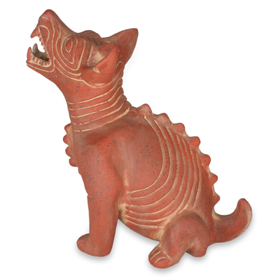 Keramikfigur „Comala Dog“ – prähispanische Keramikskulptur aus Mexiko