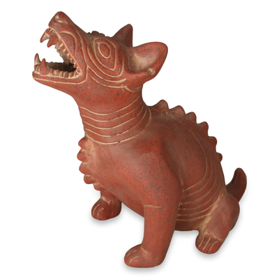 Keramikfigur „Comala Dog“ – prähispanische Keramikskulptur aus Mexiko