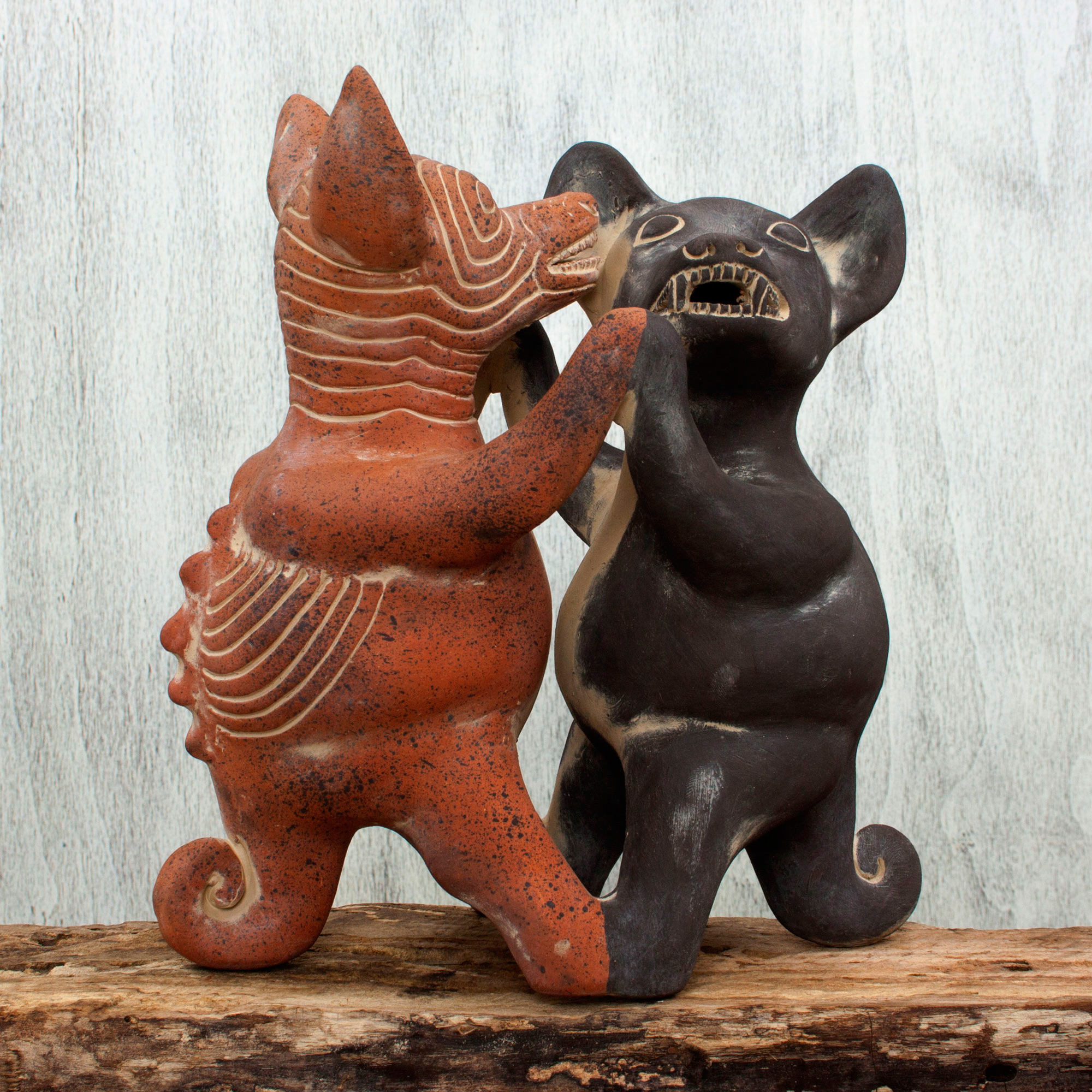 5.5" Colima Dog Terracotta Replica Pre-Colombian Reproduction Pottery Mexico 