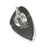 Obsidian button earrings, 'Allure' - Unique Taxco Silver and Obsidian Button Earrings (image 2b) thumbail
