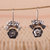 Sterling silver flower earrings, 'Mexican Romance' - Sterling Silver Love Bird Earrings from Mexico (image 2b) thumbail