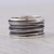Men's sterling silver band ring, 'Mezcala River' - Men's Collectible Taxco Silver Band Ring (image 2b) thumbail