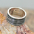 Men's sterling silver band ring, 'Mezcala River' - Men's Collectible Taxco Silver Band Ring (image 2c) thumbail
