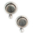 Moonstone button earrings, 'Moon Goddess' - Moonstone button earrings (image 2a) thumbail