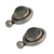 Moonstone button earrings, 'Bella Luna' - Moonstone button earrings (image 2b) thumbail