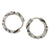 Sterling silver hoop earrings, 'Sierra Breeze' - Hand Crafted Taxco Silver Hoop Earrings (image 2a) thumbail