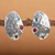 Multi-gemstone button earrings, 'Taxco Harmony' - Taxco Silver Button Multigem Earrings thumbail