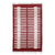 Zapotec wool rug, 'Candles' (4x6.5) - Red and White Hand Crafted Zapotec Wool Rug (4x6.5)