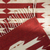 Teppich aus zapotekischer Wolle, 'Kerzen - Rot-weißer handgefertigter Teppich aus zapotekischer Wolle